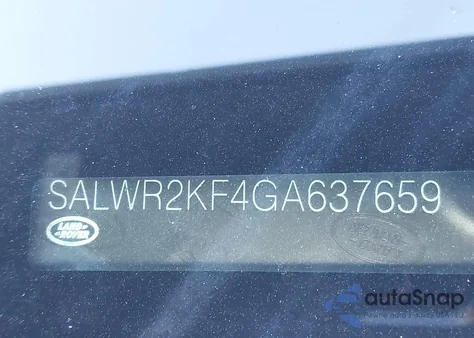 2016 Land Rover Range Rover Sport 3.0L V6 Turbocharged Diesel Hse Td6 z USA, uszkodzony, nr VIN SALWR2KF4GA637659